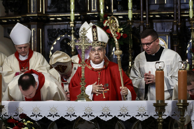 Msza św. w intencji Polaków ratujących Żydów – Markowa, 24 marca 2024. Fot. Sławek Kasper (IPN)