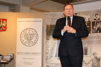 Otwarcie „Przystanku Historia” w Grodnie. Na zdjęciu Konsul Generalny RP w Grodnie Jarosław Książek