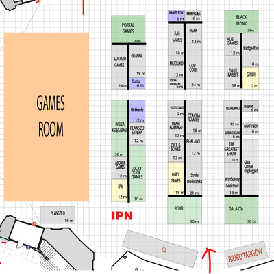 Mapa strefy gier planszowych