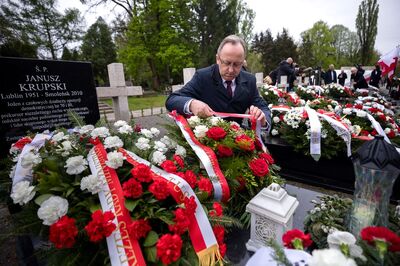 Uroczystości upamiętniające ofiary katastrofy smoleńskiej – 10 kwietnia 2024. Fot. Sławek Kasper (IPN)