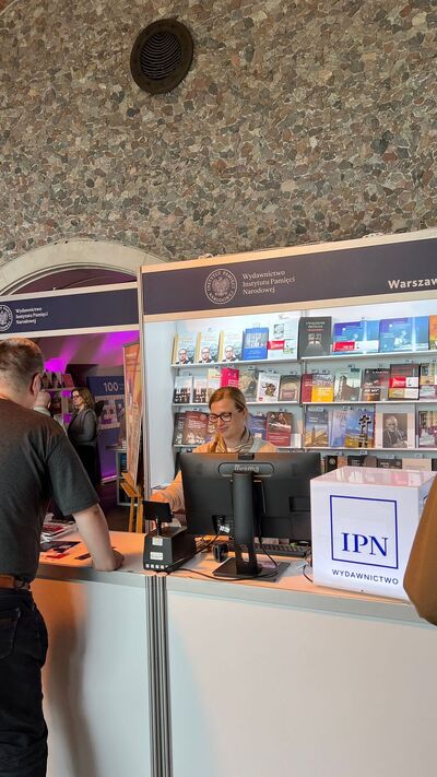 Wydawnictwo IPN na XXIX Targach Wydawców Katolickich – Warszawa, 12 kwietnia 2024. Fot Piotr Sołtysiak (IPN)
