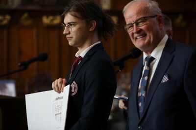 Finał 50. Olimpiady Historycznej – Gdańsk, 14 kwietnia 2024. Fot. Mikołaj Bujak (IPN)