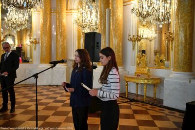 Finał VII edycji projektu edukacyjnego „Łączka i inne miejsca poszukiwań” na Zamku Królewskim w Warszawie – 24 kwietnia 2024. Fot. IPN