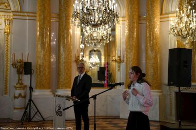 Finał VII edycji projektu edukacyjnego „Łączka i inne miejsca poszukiwań” na Zamku Królewskim w Warszawie – 24 kwietnia 2024. Fot. IPN