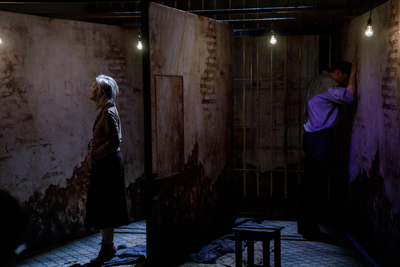 Pokaz spektaklu „Przez ścianę” – Warszawa, 24 kwietnia 2024. Fot. Sławek Kasper (IPN)