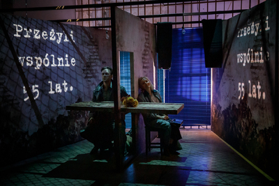 Pokaz spektaklu „Przez ścianę” – Warszawa, 24 kwietnia 2024. Fot. Sławek Kasper (IPN)