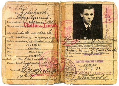 IPN BU 4309_2 dowód osobisty ks. Frelichowskiego wydany w 1932 roku