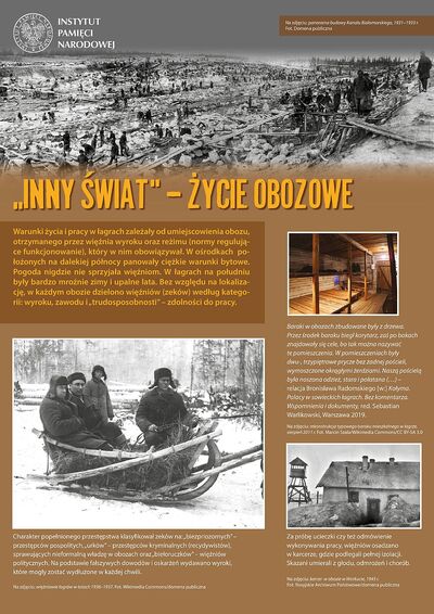 zdjęcia poszczególnych paneli wystawy