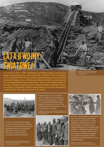 zdjęcia poszczególnych paneli wystawy