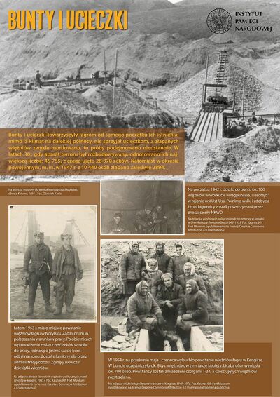 zdjęcia poszczególnych paneli wystawy