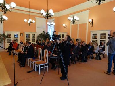 Promocja książki „Obława Augustowska 1945. Okoliczności i ofiary w dokumentach archiwalnych”. Fot. Ryszard Jarmołowicz (AP Suwałki)