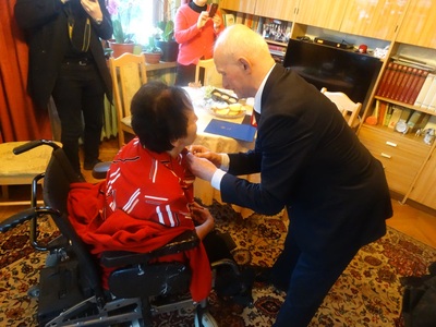 Uroczyste wręczenie Nagrody Honorowej „Świadek Historii” dr. Janinie Luberdzie-Zapaśnik