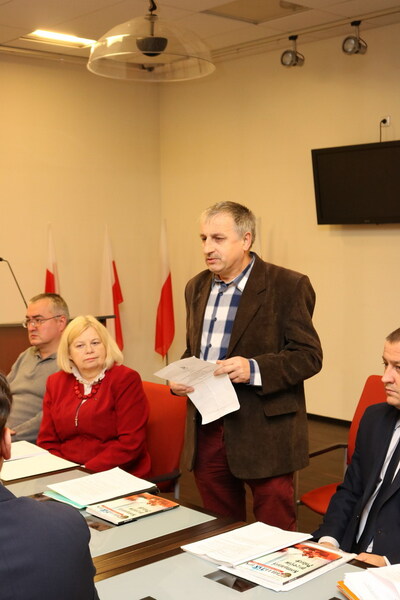 Wystąpienie Romana Falkowskiego w sprawie budowy pomnika Żołnierzy Wyklętych w Brzozowie-Antoniach