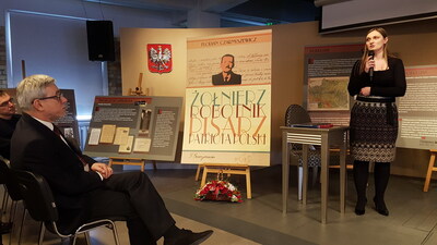 Prelekcja dr Diany Maksimiuk o życiu i twórczości Floriana Czarnyszewicza