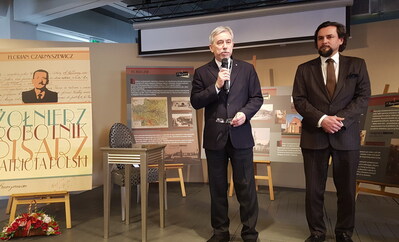 Konsul Leszek Wanat i Andrzej Raczkowski kierownik Wydziału Współpracy z Polakami na Białorusi