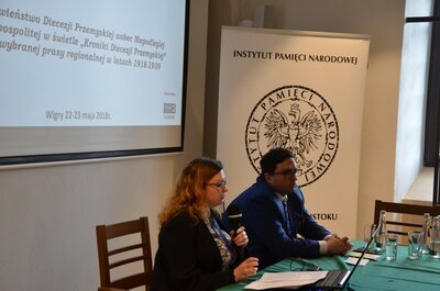 Dr Edyta Chomentowska i dr Rafał Łatka