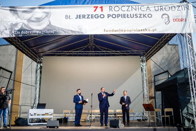 Uroczystości w 71. rocznicę urodzin błogosławionego ks. Jerzego Popiełuszki – Suchowola, 9 września 2018. Fot. Sławek Kasper (IPN)