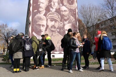 Uczestnicy gry miejskiej