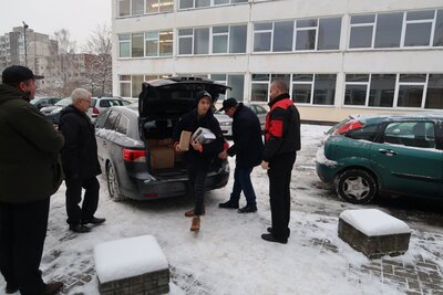 Przekazanie prezentów najmłodszym przedstawicielom Polaków na Wileńszczyźnie