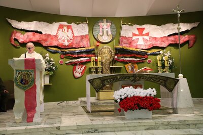 Liturgia mszy św. odbyła się  w Parafii Wojskowej pw. Św. Jerzego w Białymstoku