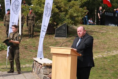 List prezesa IPN odczytał dyrektor białostockiego oddziału IPN dr hab. Piotr Kardela