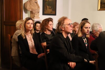 Uczestnicy spotkania w Ambasadzie RP przy Stolicy Apostolskiej