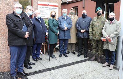 Odsłonięcie tablicy Alfonsa Zgrzebnioka i otwarcie wystawy „Powstania Śląskie 1919–1921”, fot. A. Piekarska IPN Białystok