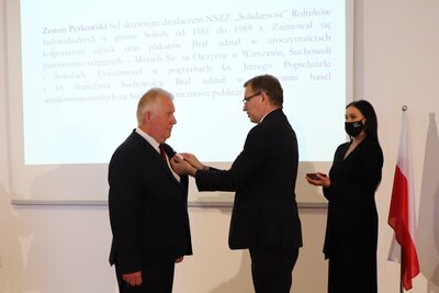 Uroczystość wręczenia Krzyży Wolności i Solidarności, fot. A. Piekarska IPN Białystok