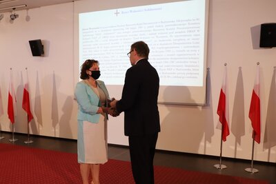 Uroczystość wręczenia Krzyży Wolności i Solidarności, fot. A. Piekarska IPN Białystok