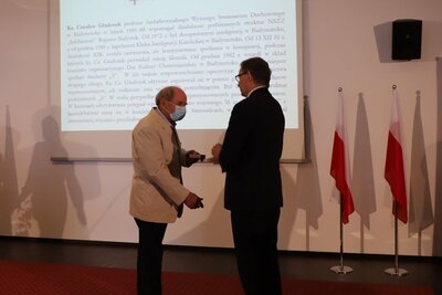 Uroczystość wręczenia Krzyży Wolności i Solidarności, fot. A. Piekarska IPN Białystok