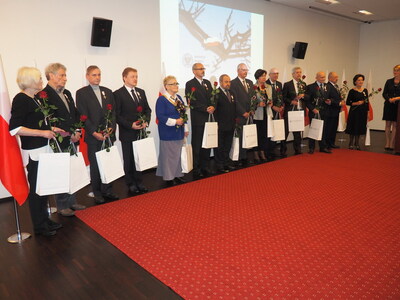 Uroczystość wręczenia Krzyży Wolności i Solidarności działaczom opozycji z Polski północno-wschodniej