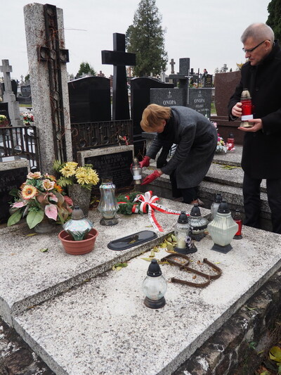 Grób ppłk. Ferdynanda Tokarzewskiego ps Kruk na Cmentarzu św. Rocha