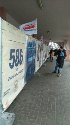 Prezentacja wystawy „586 dni stanu wojennego”