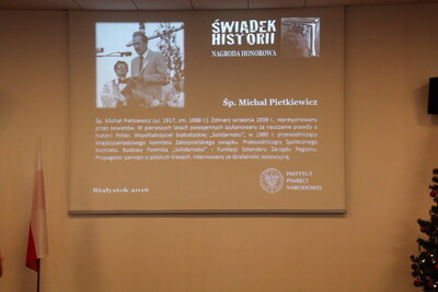 Prezentacja Laureatów VIII edycji Nagrody Honorowej „Świadek Historii”