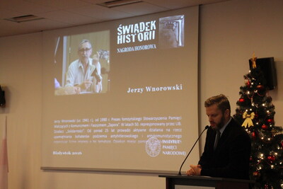 Prezentacja Laureatów VIII edycji Nagrody Honorowej „Świadek Historii”