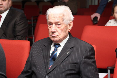 Pan Antoni Mazalewski przed wręczeniem nagrody