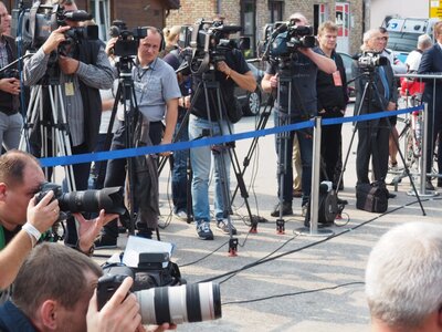 Uroczystości relacjonowali liczni dziennikarze