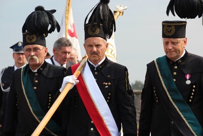 Delegacja górników w Okopach