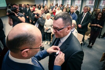 Uroczystość wręczenia Krzyży Wolności i Solidarności – Olsztyn, 4 października 2017. Fot. Sławomir Kasper (IPN)