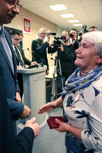 Uroczystość wręczenia Krzyży Wolności i Solidarności – Olsztyn, 4 października 2017. Fot. Sławomir Kasper (IPN)