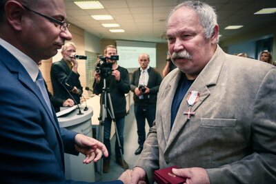 Uroczystość wręczenia Krzyży Wolności i Solidarności – Olsztyn, 4 października 2017. Fot. Sławomir Kasper (IPN)