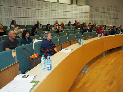 Uczestnicy konferencji w siedzibie Książnicy Podlaskiej