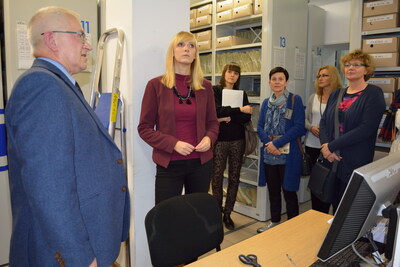 Zwiedzanie archiwum Oddziału