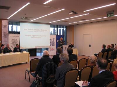 Panel I - wystąpienie prof. dr hab. Bogdana Szlachty