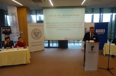 Panel IV - referuje prof. dr hab. Mirosław Golon