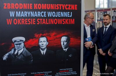 Wernisaż wystawy „Zbrodnie komunistyczne w Marynarce Wojennej w okresie stalinowskim” w Sejmie RP – 9 stycznia 2018. Fot. Marcin Jurkiewicz (IPN)