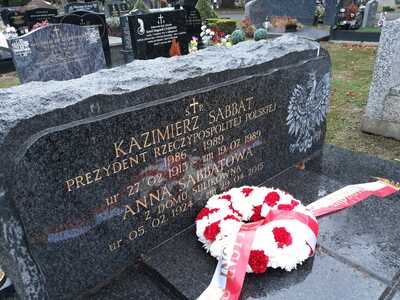 Prezes IPN dr Jarosław Szarek złożył kwiaty pod Pomnikiem Katyńskim oraz na grobie Kazimierza Sabbata, prezydenta RP na uchodźstwie (1986–1989) na Cmentarzu Gunnersbury