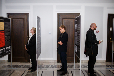 Otwarcie wystawy IPN „Pierwsza odsłona. Okupacja niemiecka na Kaszubach i Kociewiu w 1939” – Warszawa, 25 września 2019. Fot. Sławek Kasper (IPN)