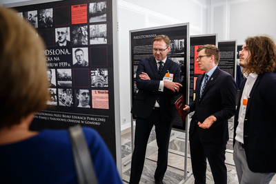 Otwarcie wystawy IPN „Pierwsza odsłona. Okupacja niemiecka na Kaszubach i Kociewiu w 1939” – Warszawa, 25 września 2019. Fot. Sławek Kasper (IPN)