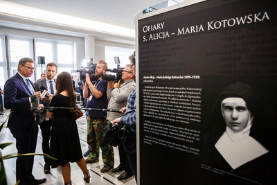 Otwarcie wystawy IPN „Pierwsza odsłona. Okupacja niemiecka na Kaszubach i Kociewiu w 1939” – Warszawa, 25 września 2019. Fot. Sławek Kasper (IPN)